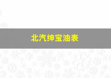 北汽绅宝油表