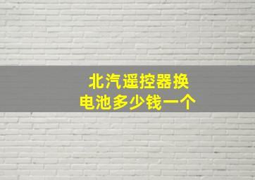 北汽遥控器换电池多少钱一个