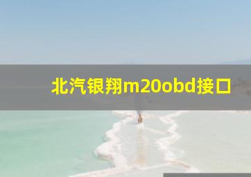 北汽银翔m20obd接口