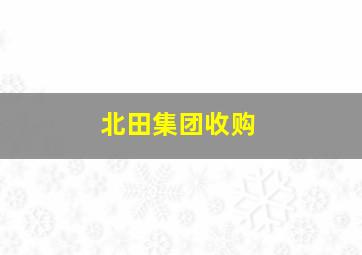 北田集团收购