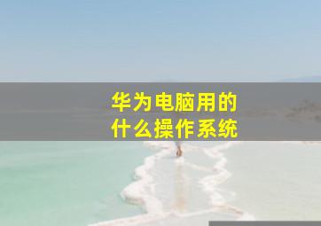 华为电脑用的什么操作系统