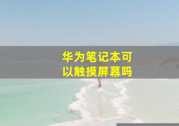 华为笔记本可以触摸屏幕吗