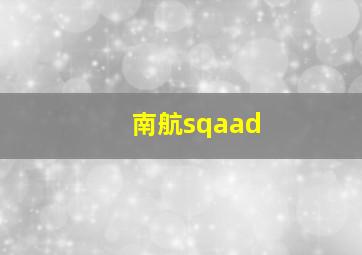 南航sqaad