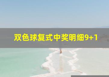 双色球复式中奖明细9+1