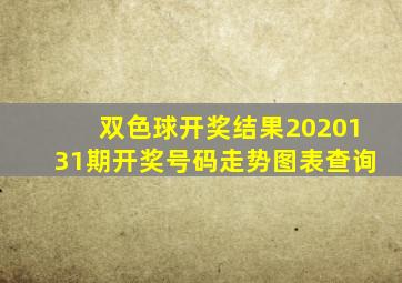 双色球开奖结果2020131期开奖号码走势图表查询