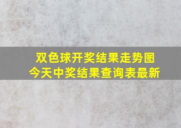 双色球开奖结果走势图今天中奖结果查询表最新