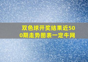 双色球开奖结果近500期走势图表一定牛网