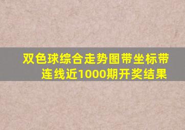 双色球综合走势图带坐标带连线近1000期开奖结果