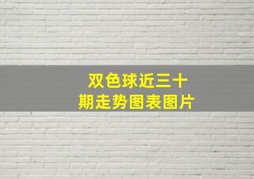 双色球近三十期走势图表图片