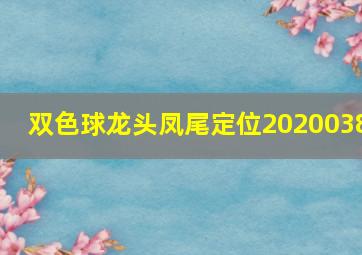 双色球龙头凤尾定位2020038