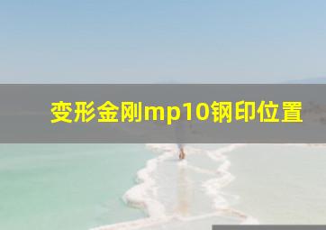 变形金刚mp10钢印位置