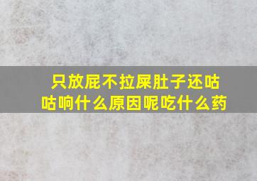 只放屁不拉屎肚子还咕咕响什么原因呢吃什么药