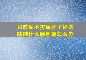 只放屁不拉屎肚子还咕咕响什么原因呢怎么办