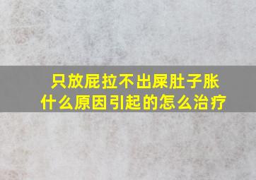 只放屁拉不出屎肚子胀什么原因引起的怎么治疗