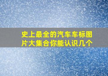 史上最全的汽车车标图片大集合你能认识几个