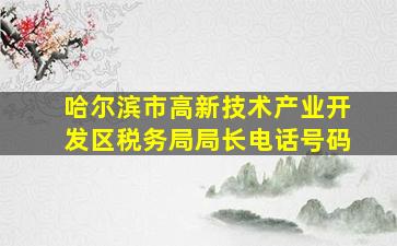 哈尔滨市高新技术产业开发区税务局局长电话号码