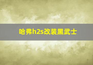 哈弗h2s改装黑武士