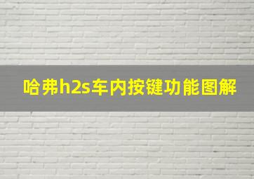 哈弗h2s车内按键功能图解