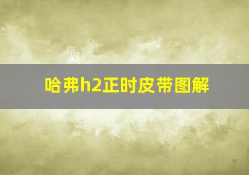 哈弗h2正时皮带图解