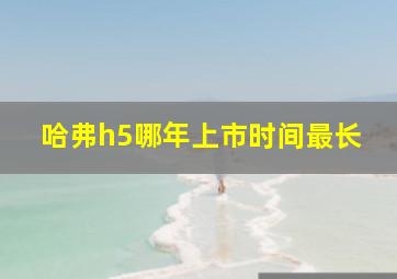 哈弗h5哪年上市时间最长