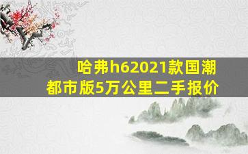 哈弗h62021款国潮都市版5万公里二手报价