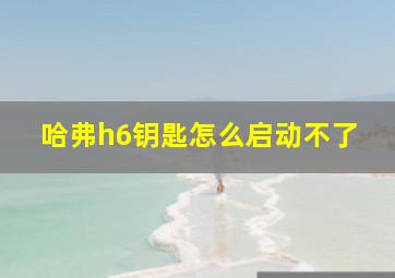 哈弗h6钥匙怎么启动不了