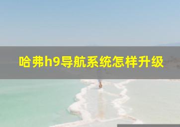 哈弗h9导航系统怎样升级