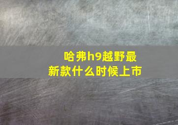 哈弗h9越野最新款什么时候上市