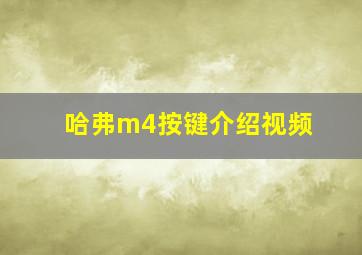 哈弗m4按键介绍视频