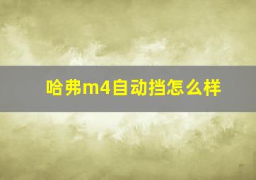 哈弗m4自动挡怎么样