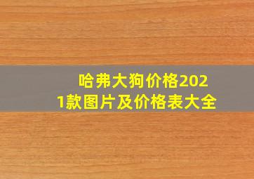 哈弗大狗价格2021款图片及价格表大全