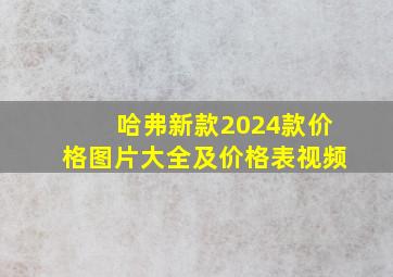 哈弗新款2024款价格图片大全及价格表视频