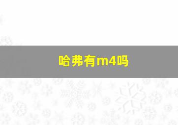 哈弗有m4吗