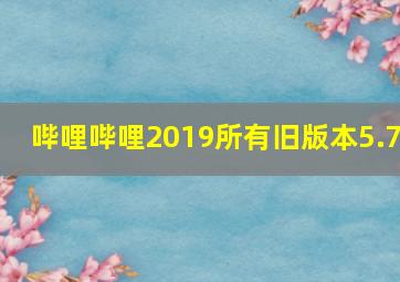 哔哩哔哩2019所有旧版本5.7