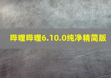 哔哩哔哩6.10.0纯净精简版