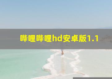 哔哩哔哩hd安卓版1.1