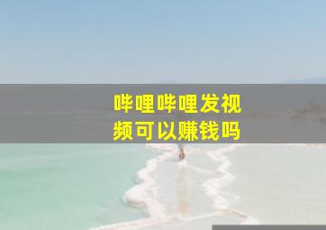 哔哩哔哩发视频可以赚钱吗