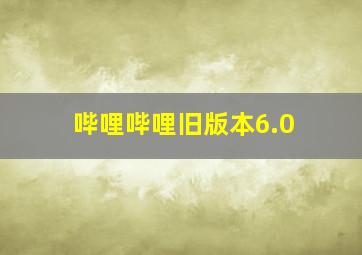 哔哩哔哩旧版本6.0