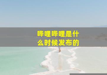 哔哩哔哩是什么时候发布的