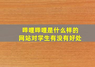 哔哩哔哩是什么样的网站对学生有没有好处