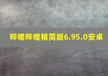 哔哩哔哩精简版6.95.0安卓