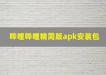 哔哩哔哩精简版apk安装包