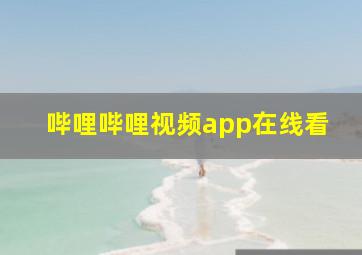 哔哩哔哩视频app在线看