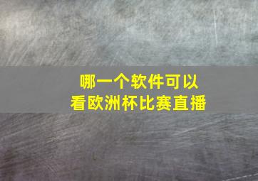 哪一个软件可以看欧洲杯比赛直播