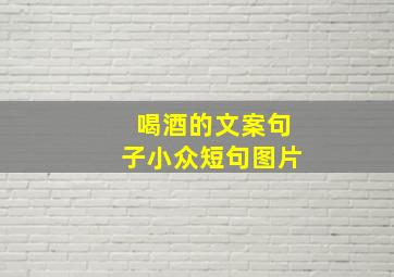 喝酒的文案句子小众短句图片