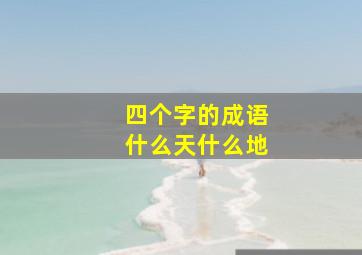 四个字的成语什么天什么地