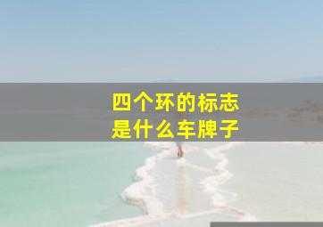 四个环的标志是什么车牌子