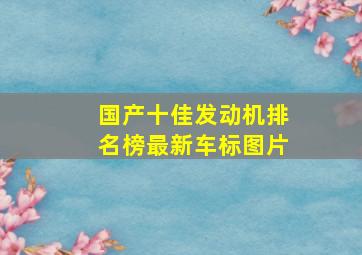 国产十佳发动机排名榜最新车标图片