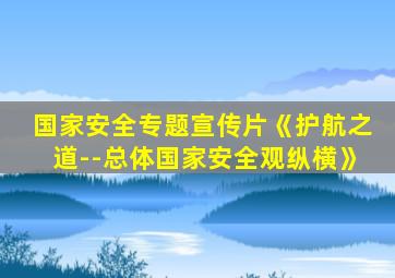 国家安全专题宣传片《护航之道--总体国家安全观纵横》