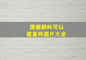 国画颜料可以覆盖吗图片大全